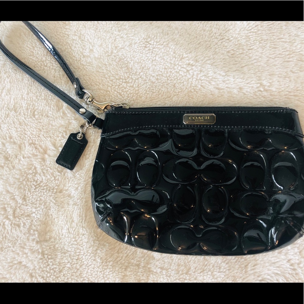 COACH Signature large Wristlet